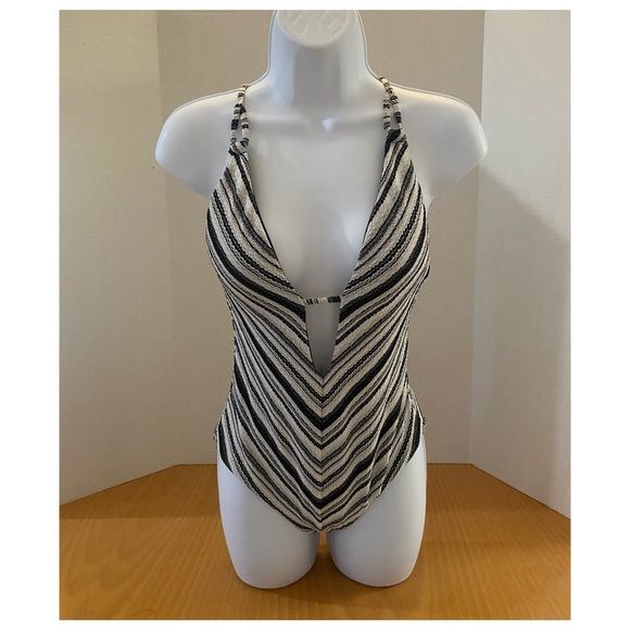 NWOT BECCA Symphony Elizabeth Plunge One-Piece Swimsuit - Picture 10 of 12